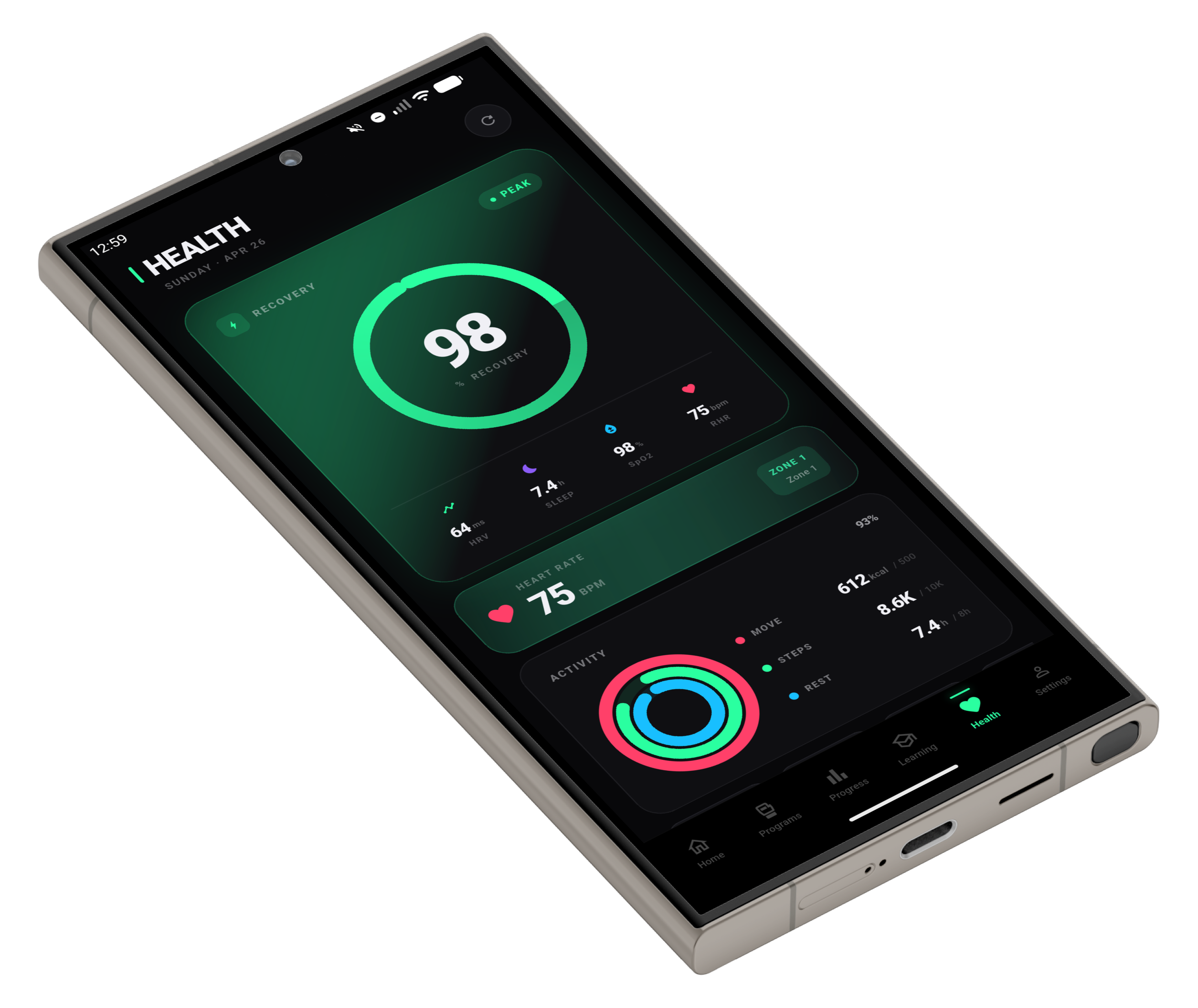 KickFlow health and recovery dashboard