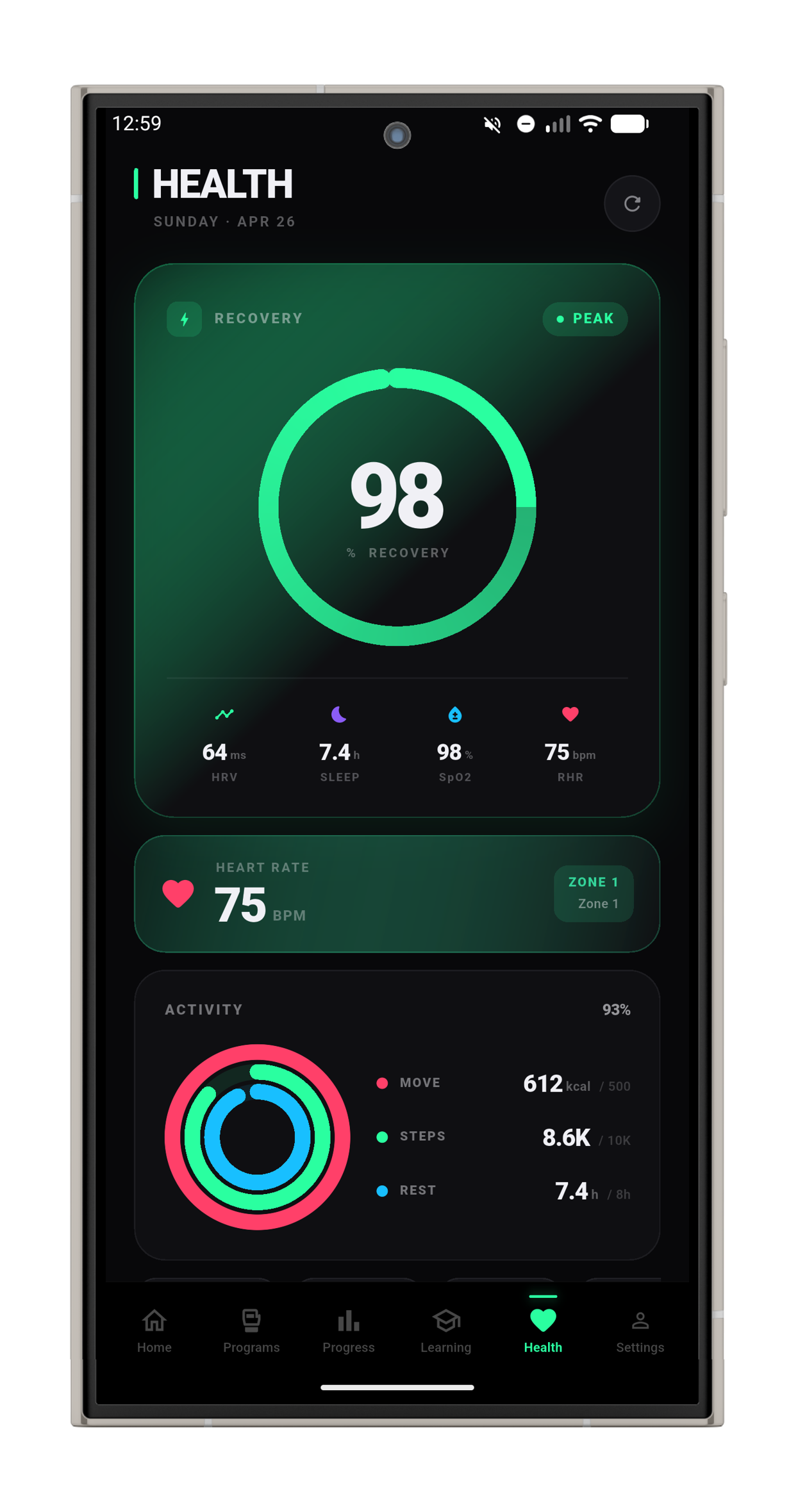 KickFlow health and recovery dashboard